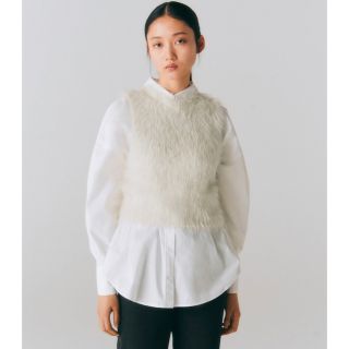 ザラ(ZARA)のフェイクファーTシャツ(タンクトップ)