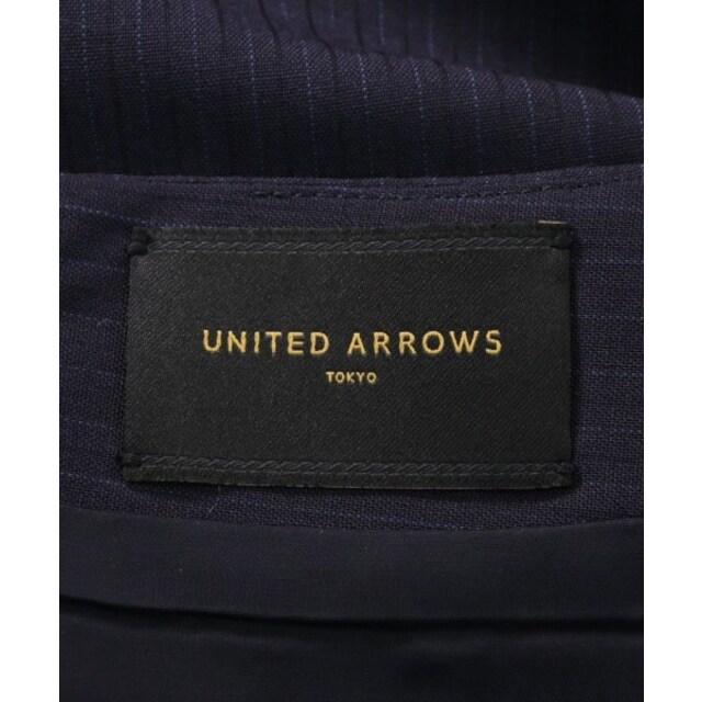 UNITED ARROWS(ユナイテッドアローズ)のUNITED ARROWS ひざ丈スカート 38(M位) 紺(ストライプ) 【古着】【中古】 レディースのスカート(ひざ丈スカート)の商品写真