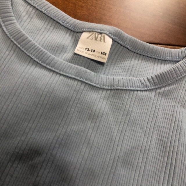 ZARA(ザラ)のZARA リブタンクトップ キッズ/ベビー/マタニティのキッズ服女の子用(90cm~)(Tシャツ/カットソー)の商品写真