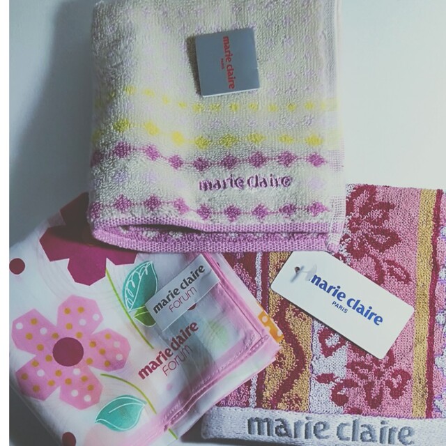 Marie Claire(マリクレール)の「576」marie claireハンカチタオルセット レディースのファッション小物(ハンカチ)の商品写真