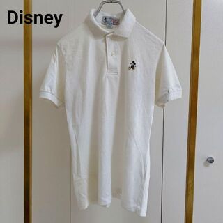 ディズニー(Disney)のDisney(ディズニー）ホワイトUSA/S/ポロシャツ(ポロシャツ)