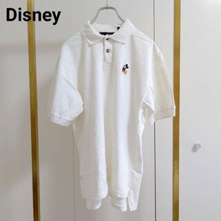 ディズニー(Disney)のDisney(ディズニー）ホワイト/M/ポロシャツ(ポロシャツ)