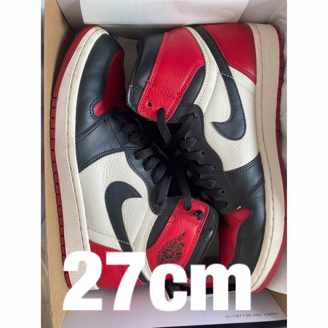 jordan1 bredtoe 28cm