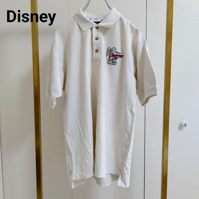 Disney(ディズニー)のDisney(ディズニー）M/ホワイト/ポロシャツ メンズのトップス(ポロシャツ)の商品写真