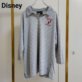 ディズニー(Disney)のDisney(ディズニー）5分袖カットソー/ボーダーポロシャツ(ポロシャツ)