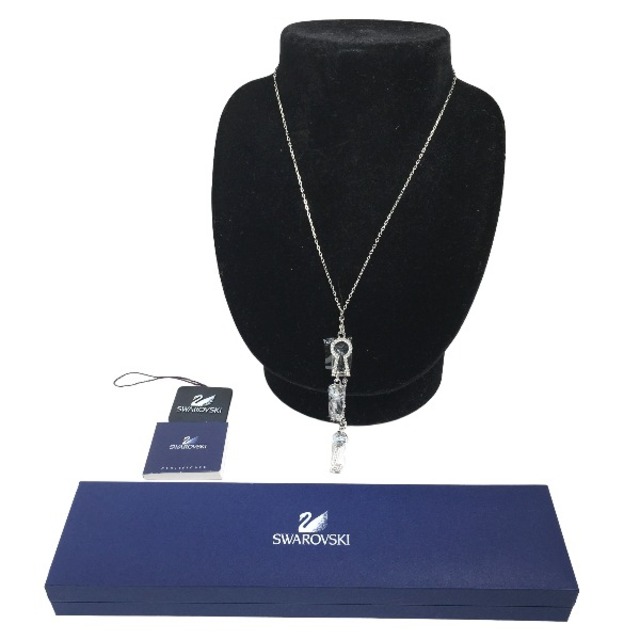オシャレ 《一点物》SWAROVSKI ネックレス ブルー クリスタル ストーン