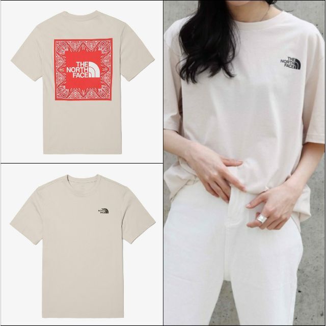 THE NORTH FACE(ザノースフェイス)のノースフェイス Tシャツ 半袖 ペイズリー 綿100 男女兼用 XL K483C メンズのトップス(Tシャツ/カットソー(半袖/袖なし))の商品写真