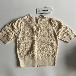 ミーシャアンドパフ(Misha & Puff)のMisha&Puff シェルニット shell pattern top 5-6y(ニット)