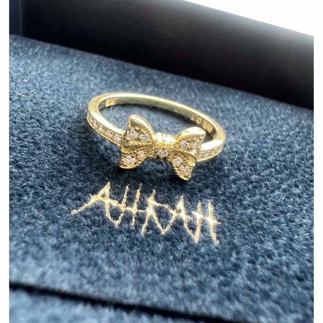 AHKAH ポルトリボンリング 10号 美品-