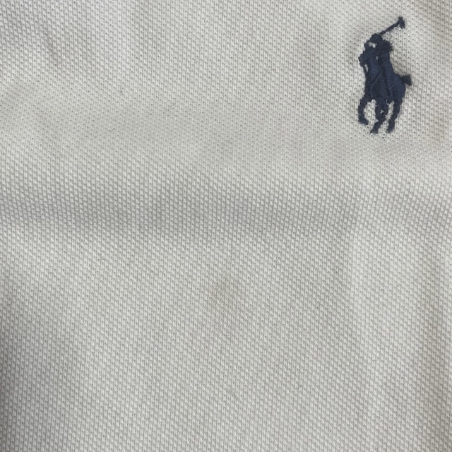 POLO RALPH LAUREN(ポロラルフローレン)のポロラルフローレン  ポロシャツ　スリムフィット　Mサイズ　ホワイト メンズのトップス(ポロシャツ)の商品写真