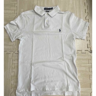 ポロラルフローレン(POLO RALPH LAUREN)のポロラルフローレン  ポロシャツ　スリムフィット　Mサイズ　ホワイト(ポロシャツ)