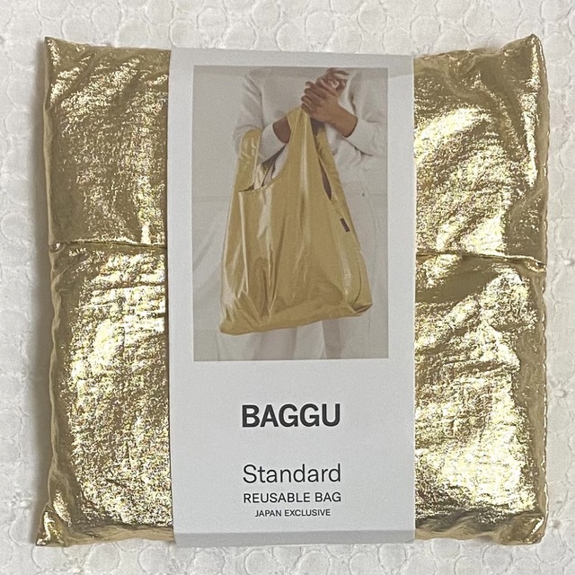 BAGGU スタンダート メタリックゴールド - エコバッグ