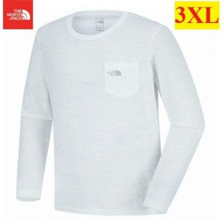 ザノースフェイス(THE NORTH FACE)のノースフェイス Tシャツ 長袖 メンズ 綿 ビックサイズ 3XL K125I(Tシャツ/カットソー(七分/長袖))