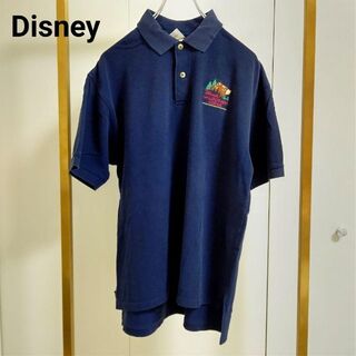 ディズニー(Disney)のDisney(ディズニー）M/ネイビーUSA/ポロシャツ(ポロシャツ)