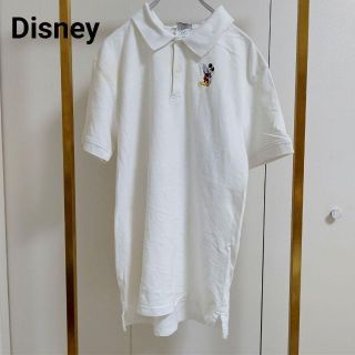 ディズニー(Disney)のDisney(ディズニー）L/ホワイト/ポロシャツ(ポロシャツ)