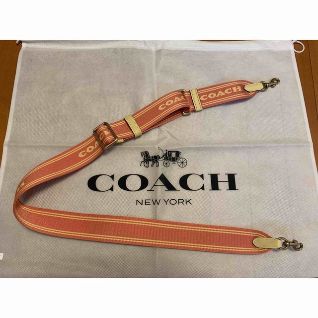 COACH - COACH コーチ バッグショルダーベルト ゴールド金具 オレンジ