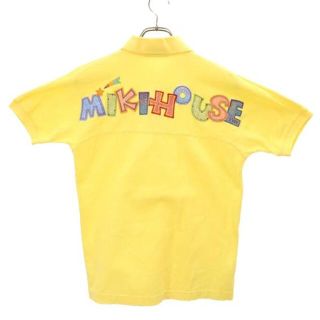 ミキハウス(mikihouse)のミキハウス メンズ 日本製 バックロゴ ロゴ刺繍 半袖 ポロシャツ M イエロー系 mikihouse MENS 鹿の子 メンズ 【中古】  【230528】(ポロシャツ)