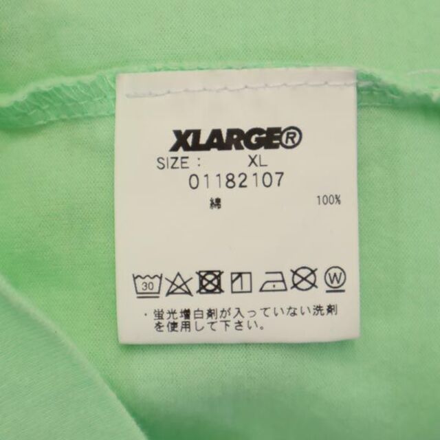 エクストララージ ロゴプリント 半袖 Tシャツ XL 黄緑系 XLARGE メンズ 【中古】 【230528】 メール便可