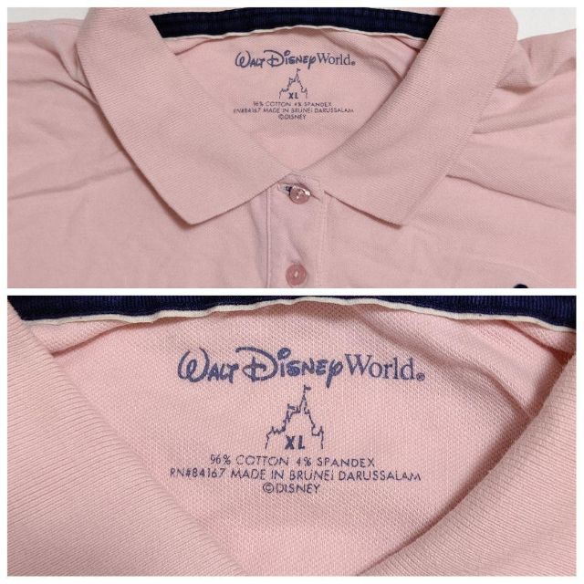 Disney(ディズニー)のDisney/ディズニー/XL/ピンク/ポロシャツ レディースのトップス(ポロシャツ)の商品写真