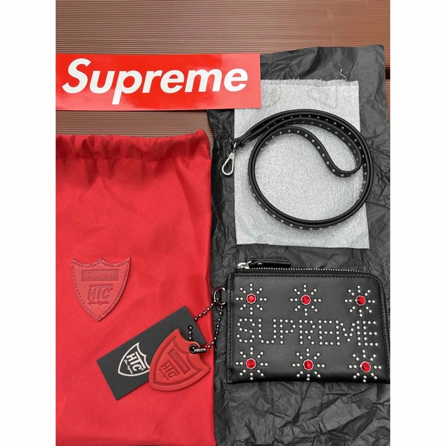 Supreme(シュプリーム)のSupreme HTC Studded Wallet 財布 ウォレット 黒 メンズのファッション小物(折り財布)の商品写真