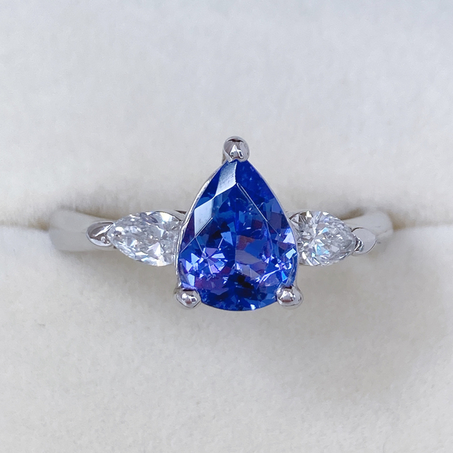 ハイジュエリー✨美品✨ タンザナイト 1.10ct 天然ダイヤモンド 0.29ct リング