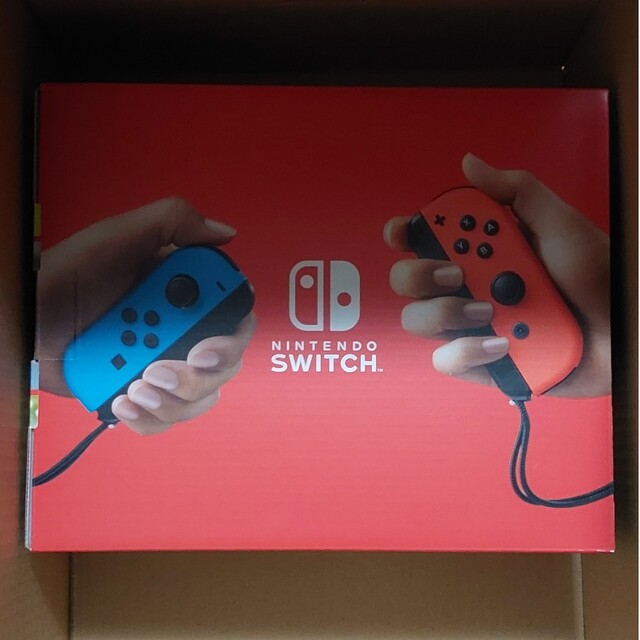 Nintendo Switch(ニンテンドースイッチ)の「Nintendo Switch Joy-Con(L) ネオンブルー/(R) ネ エンタメ/ホビーのゲームソフト/ゲーム機本体(家庭用ゲーム機本体)の商品写真