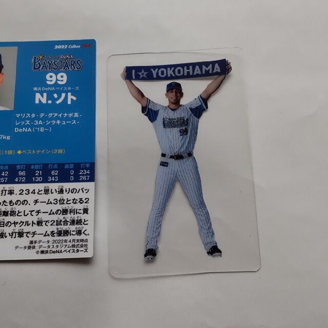 横浜DeNAベイスターズ(ヨコハマディーエヌエーベイスターズ)のベイスターズ ネフタリ ソト baystars カード キーホルダー スポーツ/アウトドアの野球(記念品/関連グッズ)の商品写真