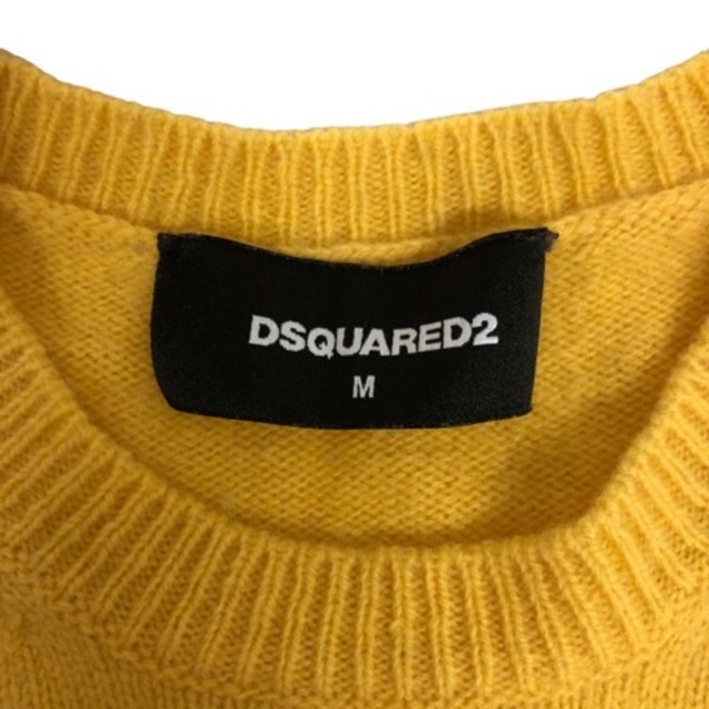 DSQUARED2(ディースクエアード)のディースクエアード DSQUARED2 ニット セーター 長袖 無地 黄 レディースのトップス(ニット/セーター)の商品写真