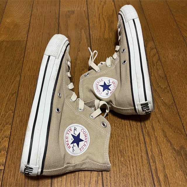 ALL STAR（CONVERSE）(オールスター)のCONVERSE コンバース ベージュ ハイカットスニーカー レディースの靴/シューズ(スニーカー)の商品写真