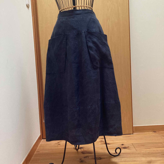 【USED】リネン素材バルーンスカート レディースのスカート(ひざ丈スカート)の商品写真