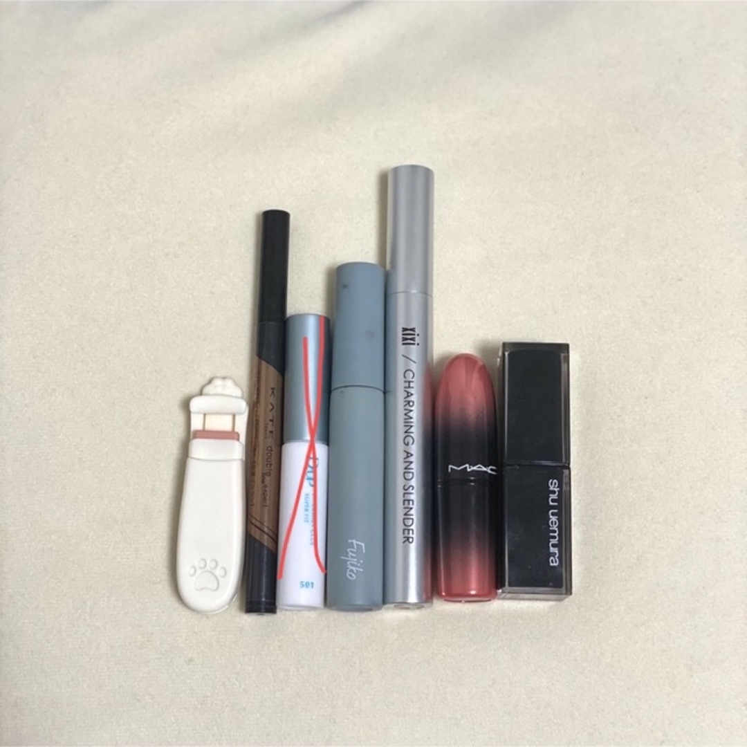 shu uemura(シュウウエムラ)の化粧品　まとめ売り　mac shu uemura KATE リップ　眉ティント コスメ/美容のキット/セット(コフレ/メイクアップセット)の商品写真