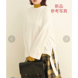 メルロー(merlot)のサイドリボンスウェット★ merlot★メルロー★新品(トレーナー/スウェット)