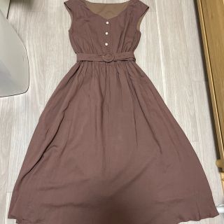 プロポーションボディドレッシング(PROPORTION BODY DRESSING)の美品【プロポーションボディドレッシング】ココアブラウン　ワンピース(ロングワンピース/マキシワンピース)