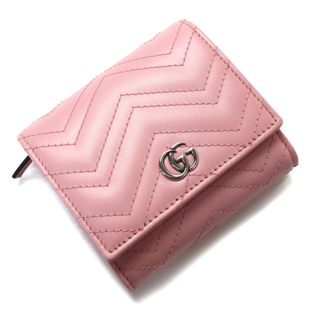 Gucci - GUCCI グッチ GGマーモント 二つ折り財布 ピンク 598629 DTD1P