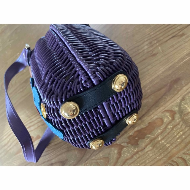 かごバッグ⭐︎インストラクション⭐︎新品未使用⭐︎紫マトリョーシカ レディースのバッグ(かごバッグ/ストローバッグ)の商品写真