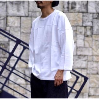 コモリ(COMOLI)の【未使用品】COMOLI(コモリ) 22S/S フットボールT 白 サイズ2(Tシャツ/カットソー(七分/長袖))