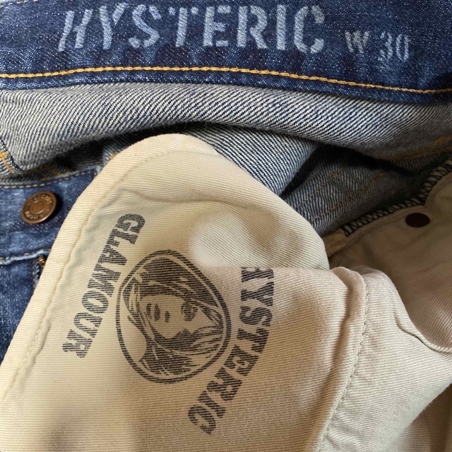 HYSTERIC GLAMOUR(ヒステリックグラマー)のHYSTERIC GLAMOUR ペンキダメージ加工デニム　ジーンズ30inch メンズのパンツ(デニム/ジーンズ)の商品写真