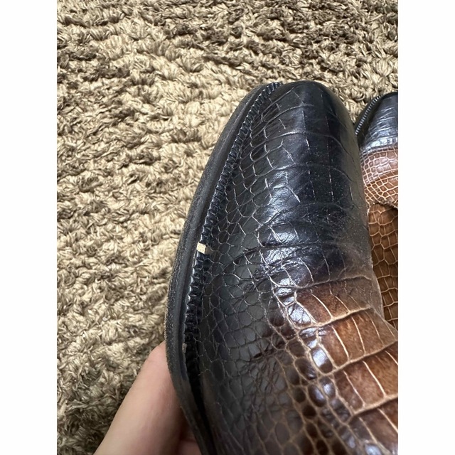 靴/シューズdries van noten crocodile leather shoes
