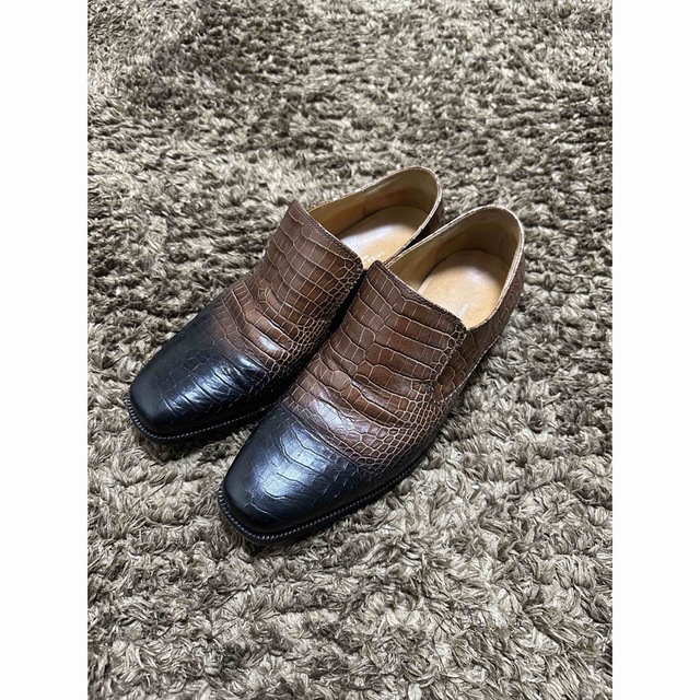 靴/シューズdries van noten crocodile leather shoes