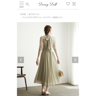Dorry Doll - 【お呼ばれドレス】Dorry Doll バックリボンデザイン ...