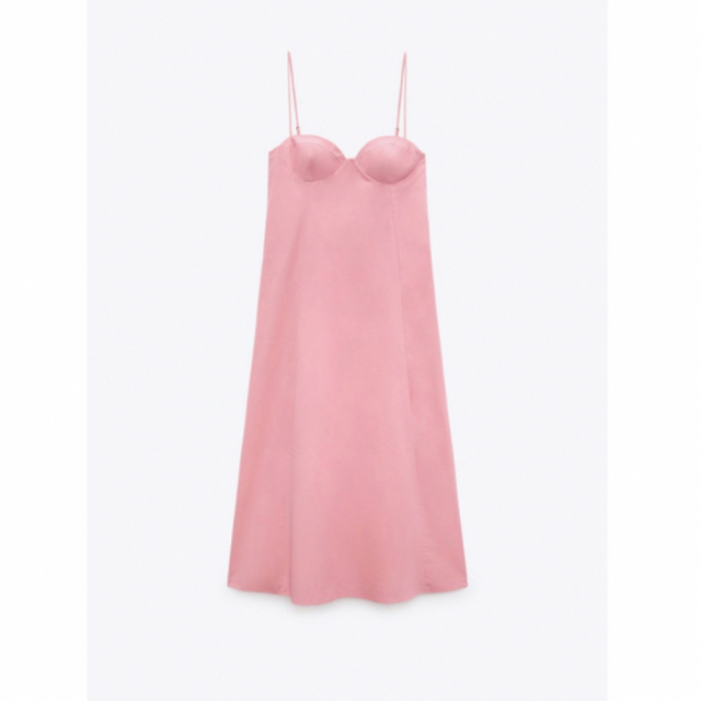 【数々のアワードを受賞】 ZARA ライトグリーンの ピンク ロングキャミワンピース ZARA - ワンピース