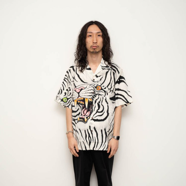 ワコマリア TIMLEHI アロハシャツ ホワイト M 新品 | gulatilaw.com