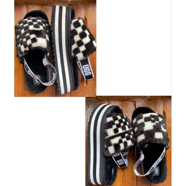 UGG(アグ)の激レア・希少サイズ✨新品✨26✨UGG✨Disco Checks Slide メンズの靴/シューズ(サンダル)の商品写真