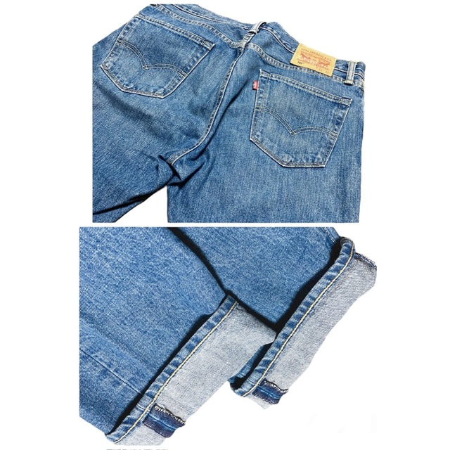 LEVI'S 505TM米国製 デニム w33  WHITE OAK 革パッチ 9