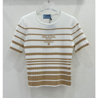 PRADA - PRADA ロゴ ニット 半袖セーター 38