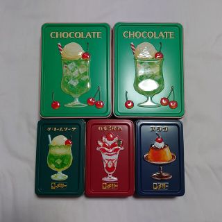 チョコレート(chocolate)のメリーチョコレート　空き缶５個セット(小物入れ)