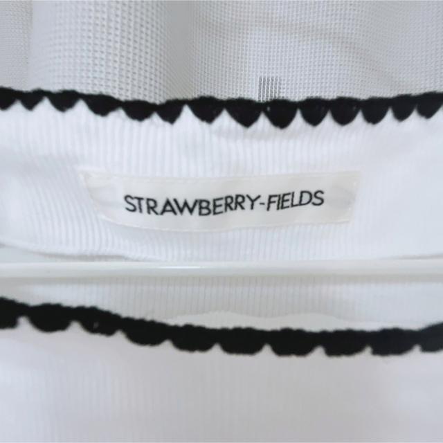 STRAWBERRY-FIELDS(ストロベリーフィールズ)のフリル　ライン　カットソー レディースのトップス(カットソー(半袖/袖なし))の商品写真