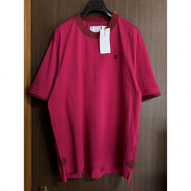 スピード出荷 4sacai サカイ メンズ ロゴ パッチ ジップ Tシャツ 半袖