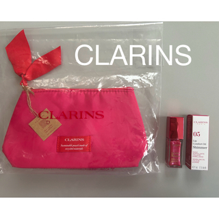 クラランス(CLARINS)の　クラランス　コンフォートリップオイル　シマー05&ポーチ (口紅)
