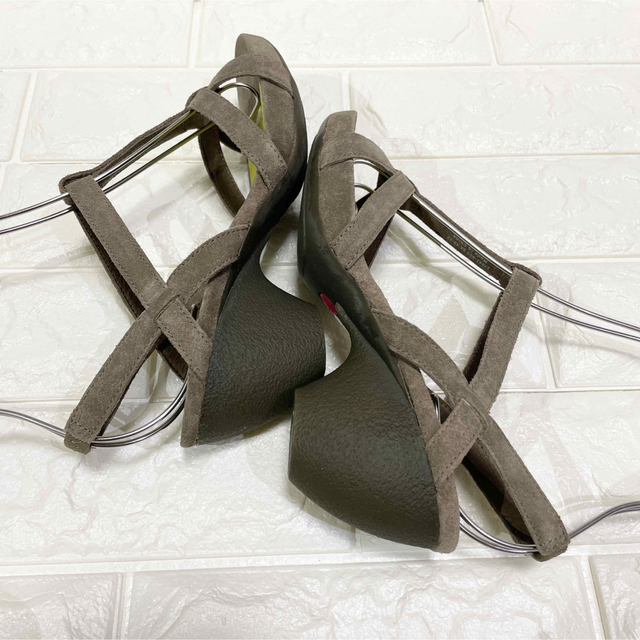 CAMPER / カンペール スエード ストラップサンダル 35(22.5cm